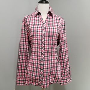 CARHARTT Plaid Button Down Shirt XL Pink Black